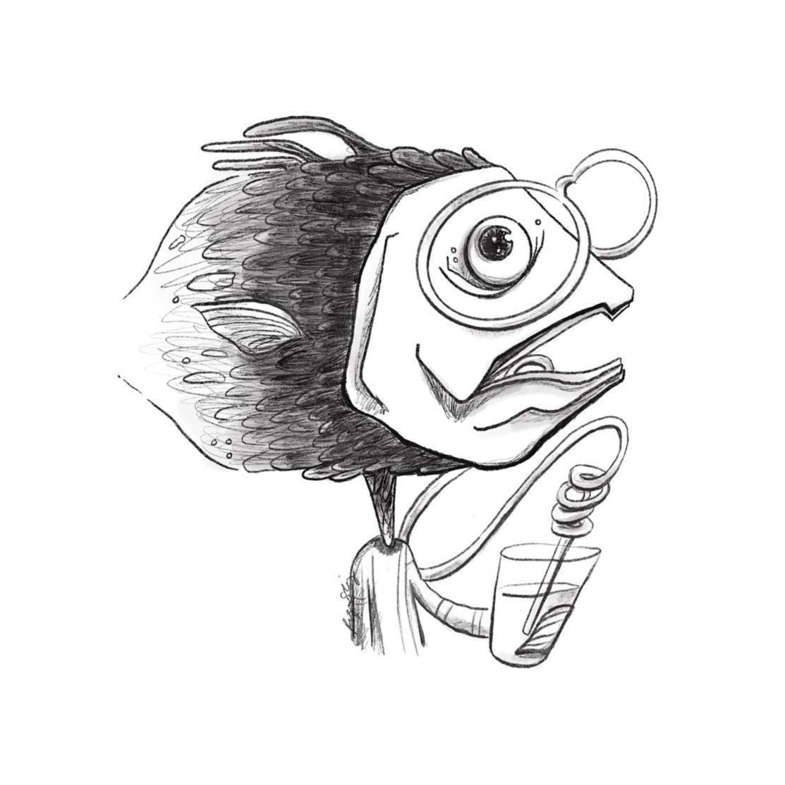 Fish with a Drink